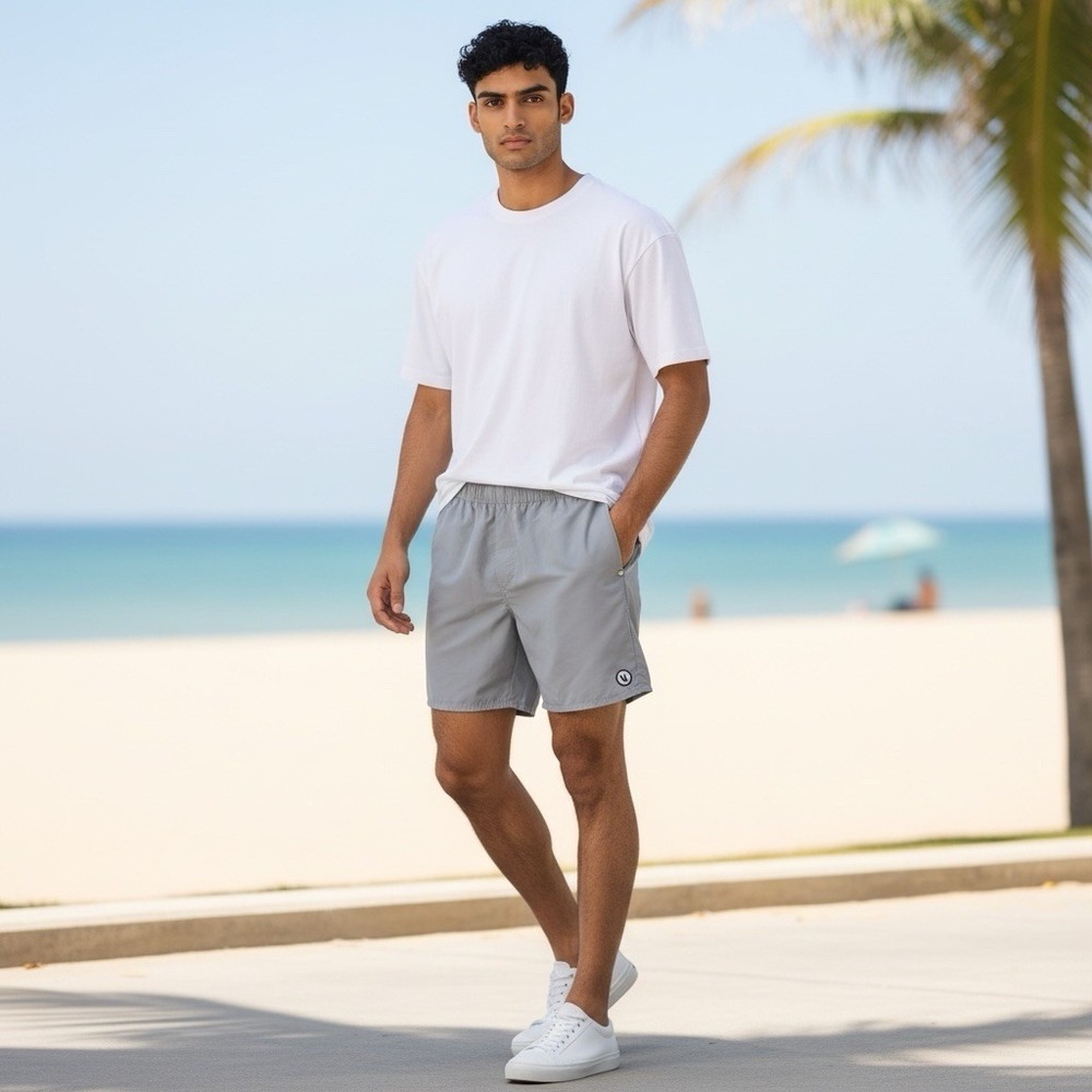 Vuori Men's Maverick Unlined Volley Short Sky Grey V369 Size XL